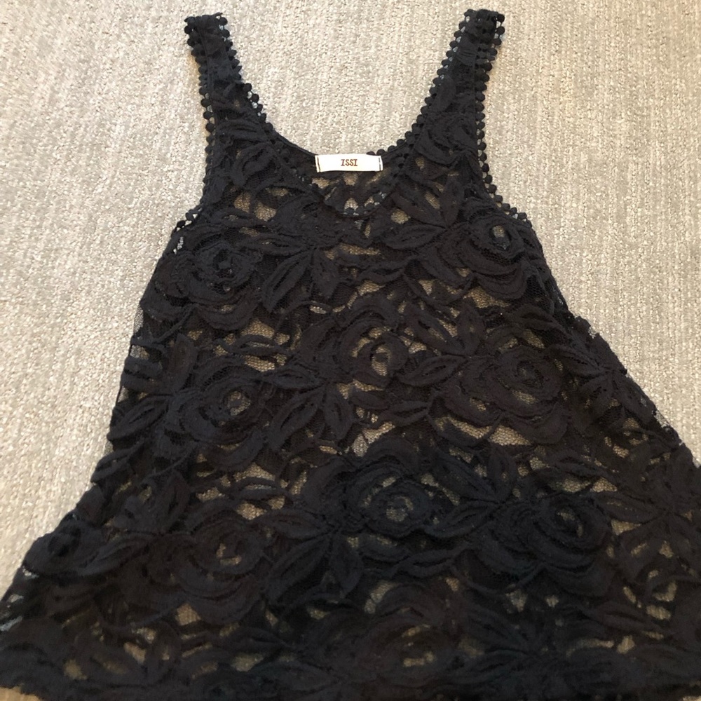 {Issi} Black Lace Tank
